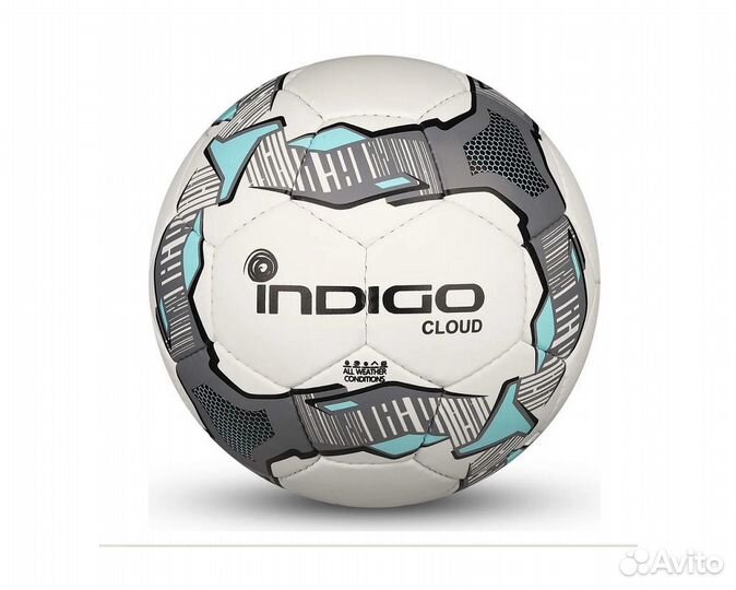 Мяч футбольный Indigo Cloud IN034 Юниор р.4