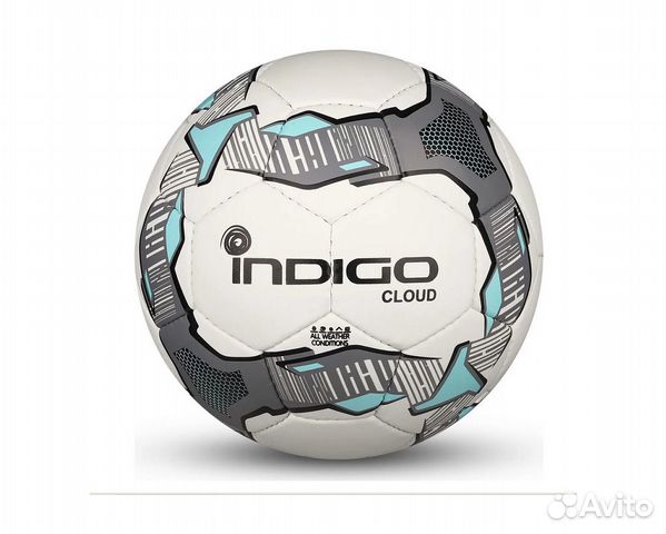 Мяч футбольный Indigo Cloud IN034 Юниор р.4