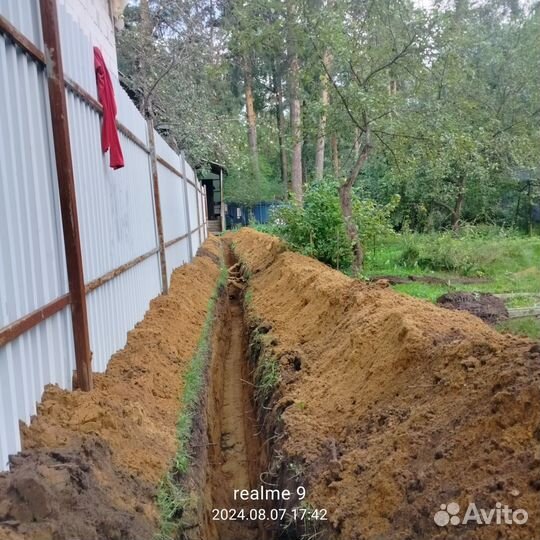 Землекопы копка траншей