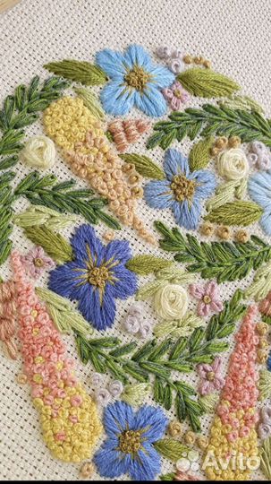 Вышивка ручной работы, подарок