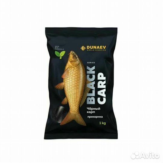 Прикормка dunaev black Series 1 кг carp (Карп)