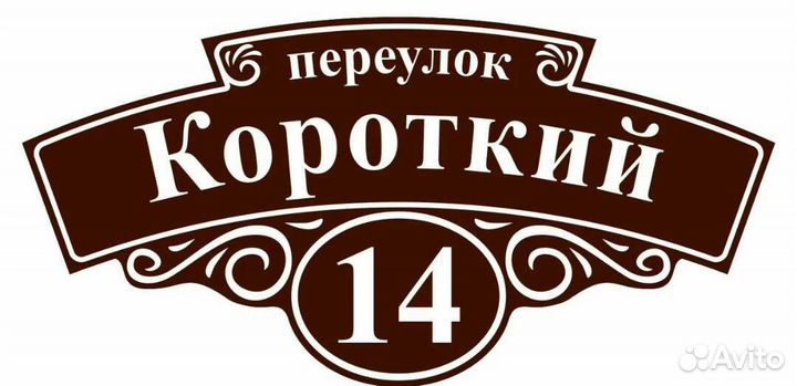 Изготовление адресных табличек