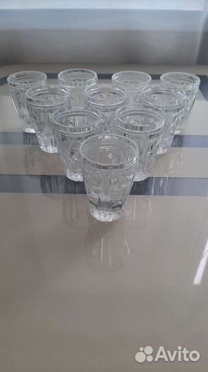 Стопки хрустальные СССР новые,стопки стекло