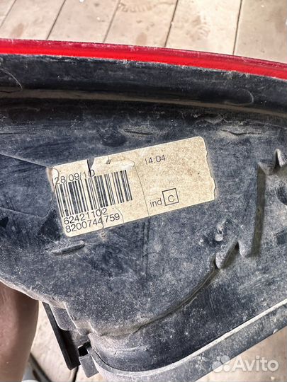 Фонарь задний правый Логан