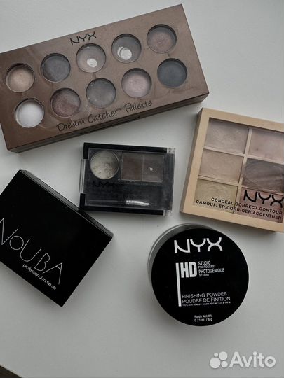 Остатки: тени, консиллер, пудра, nouba, Nyx