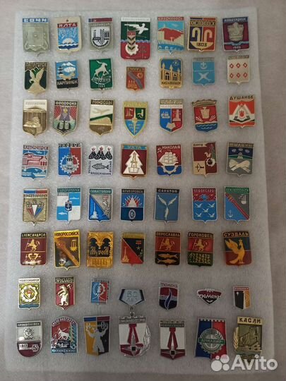 Значки гербы городов