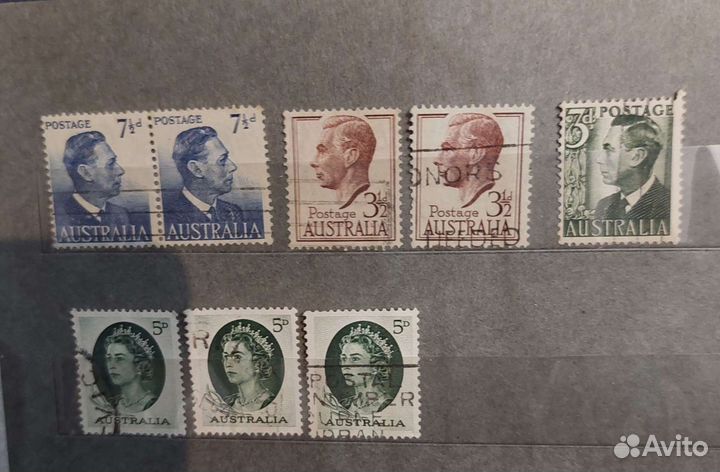 Почтовые марки Австралия и Новая Зеландия 1950г-89