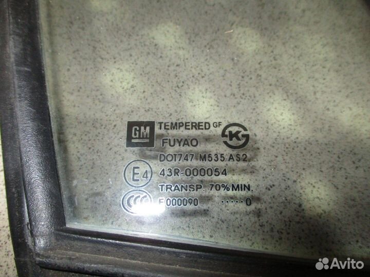 Стекло двери П/П (форточка) Chevrolet Spark 3