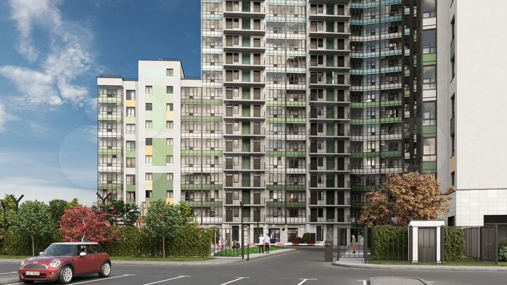 2-к. квартира, 57,8 м², 10/15 эт.