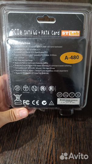 SATA контроллер st lab a 480