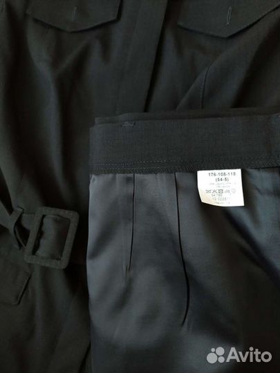 Военная женская черная офисная форма