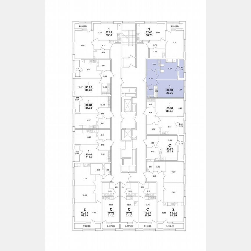 1-к. квартира, 38,2 м², 5/12 эт.