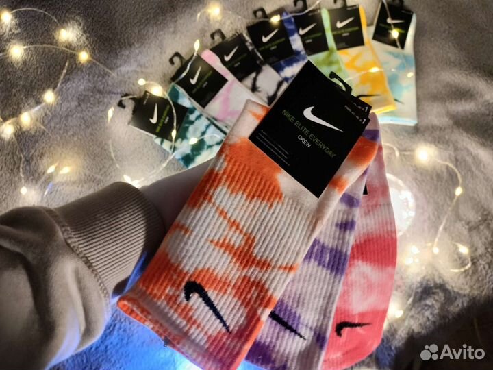 Набор носков nike tie dye