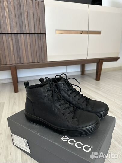 Зимние мужские полусапожки Ecco оригинал 100%