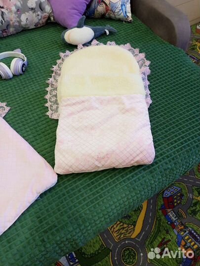 Конверт на выписку для девочки зимний