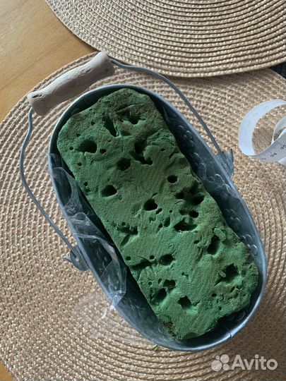 Ведёрко металлическое с ромашками