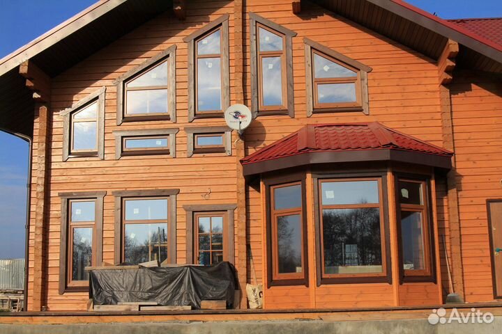 Фасадное остекление коттеджей и частных домов