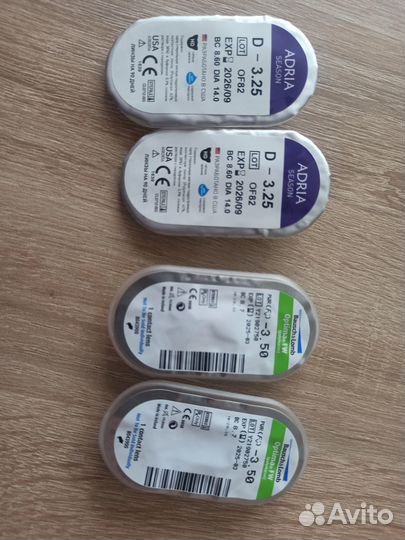 Линзы -3,25 и -3, 5