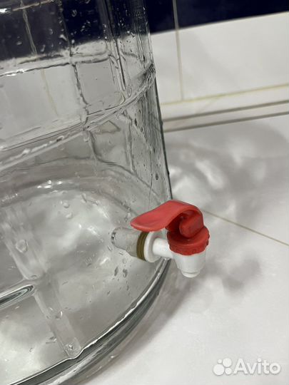 Банка для брожения 18 л с гидрозатвором и краником