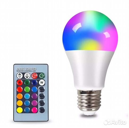 Светодиодная лампа rgbw 15W