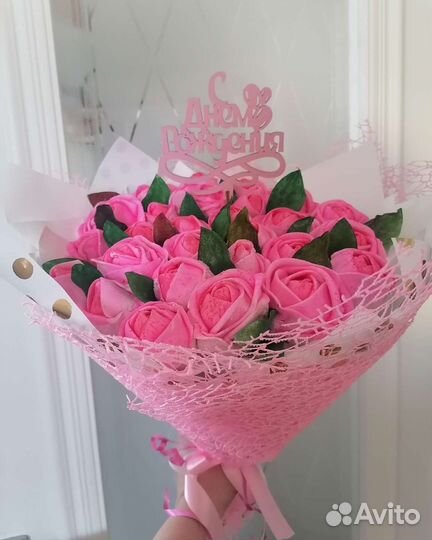 Сладкие букеты из зефира