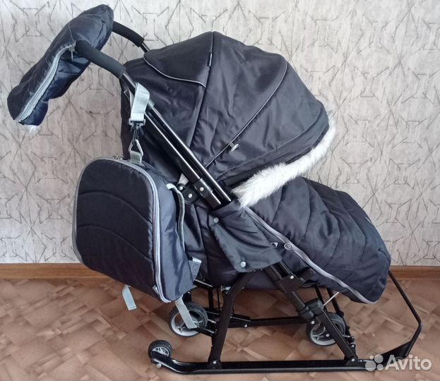 Санки коляска nika