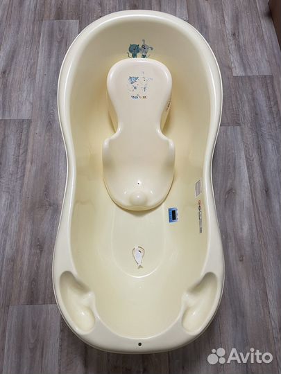 Ванночка с термометром +горкой + стульчик