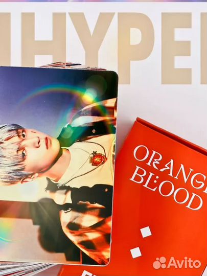Энхайпен голо карты Orange Blood карточки Enhypen
