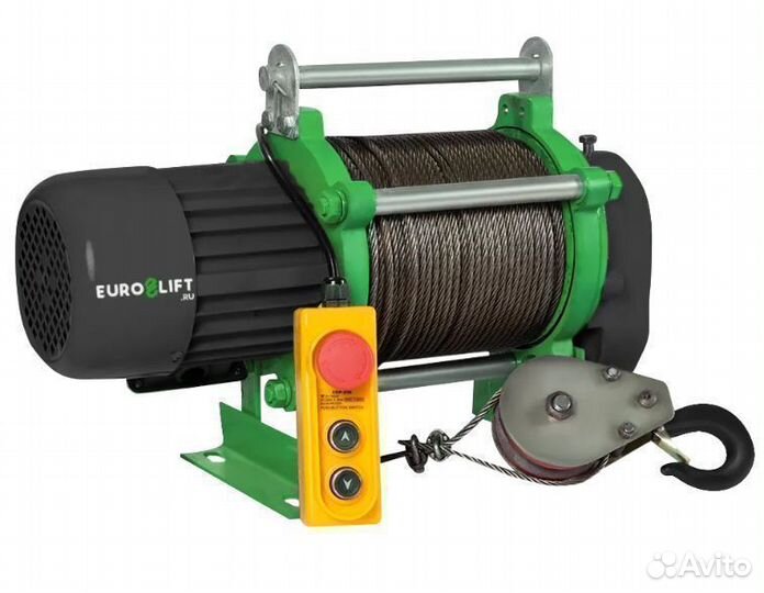 Лебедка электрическая KCD 500/1000 кг 70/35 м 220В