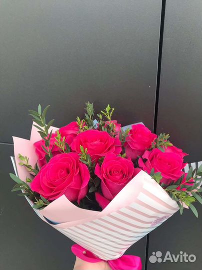 Цветы розы букет