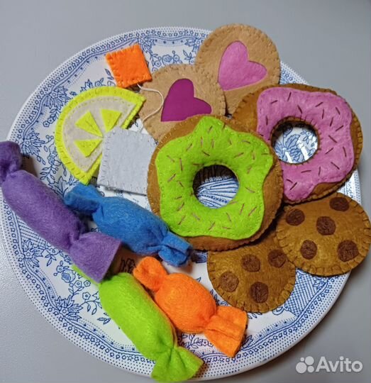 Игрушечная еда сладости из фетра