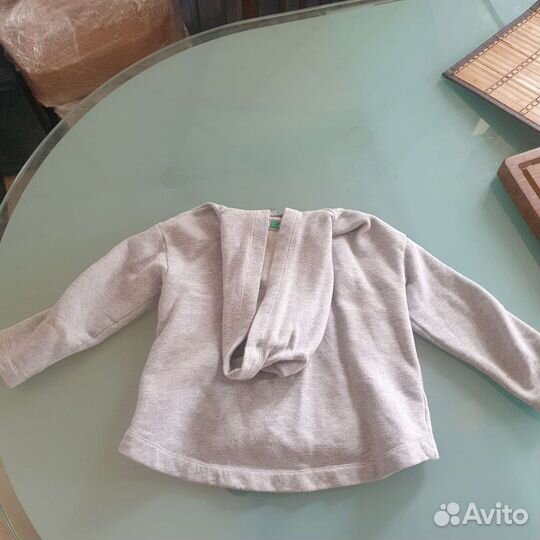 Толстовка с капюшоном на молнии для девочки