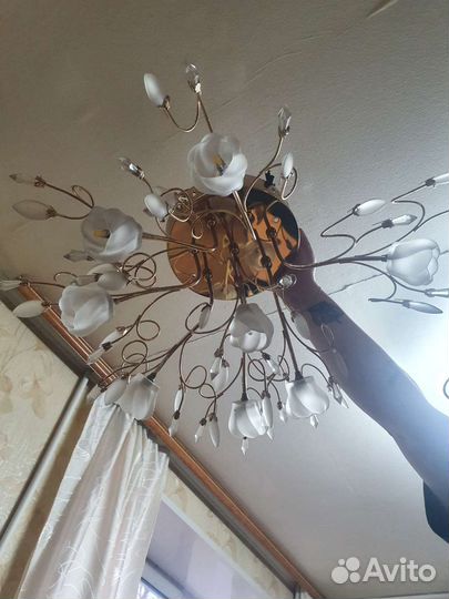 Люстра потолочная бу