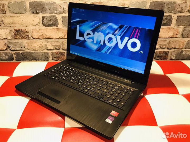 Тонкий офисный Lenovo 2 ядра 6Гб SSD батарея 4ч