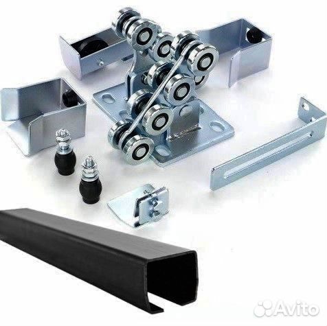 Комплектующие для откатных ворот - балка, роллики