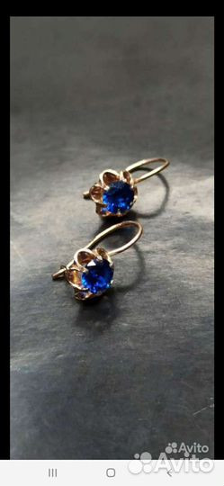 Золотые серьги СССР