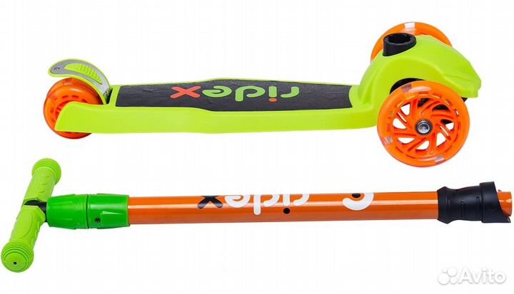 Самокат Ridex Chip 120/80 мм. (3-х колесный) (Све