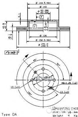 Диск тормозной hyundai i10 1.1 08/KIA picanto