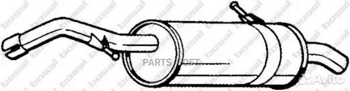 Bosal 190-179 Глушитель задняя часть