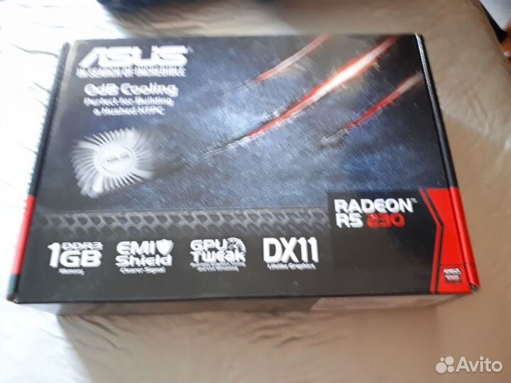 Видеокарта без кулера (вечная) asus radeon r5 230