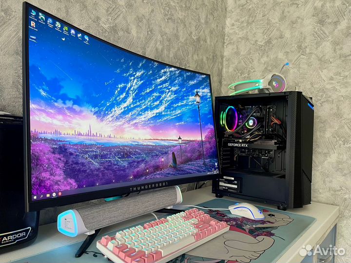 Игровой пк+Монитор 32/2k/165hz/i5 12400F/RTX 3050