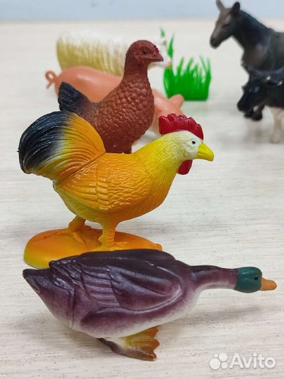 Набор игрушечных фигурок Ферма 90х годов