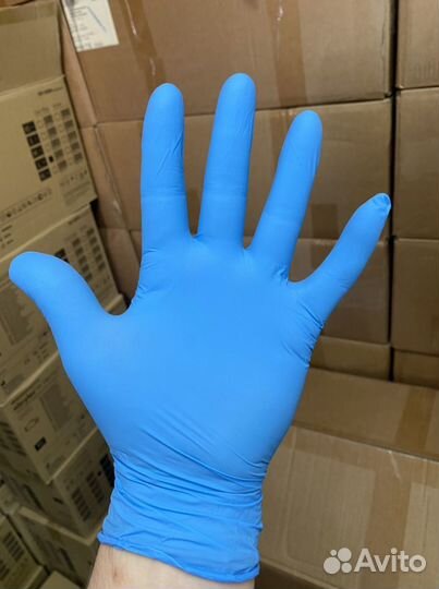 Wally plastic, Перчатки нитриловые, одноразовые