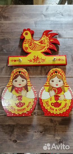 Набор разделочные доски с росписью