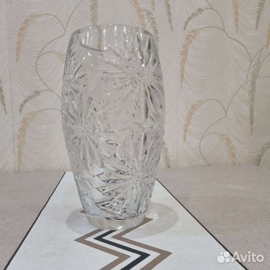 Ваза для цветов хрустальная СССР