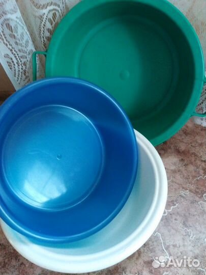 Пластмассовые тазы, ванночка для стирки