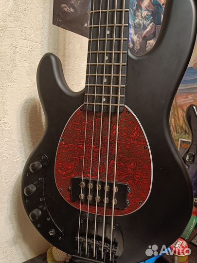 Леворукая Бас гитара Harley Benton mb-5