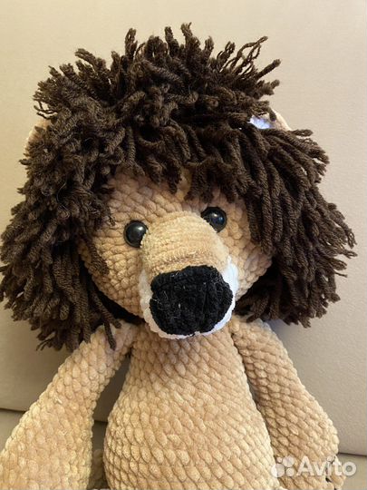 Вязаная игрушка амигуруми Лев