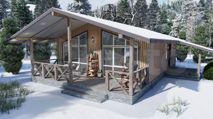 Коттедж 93 м² на участке 7 сот.