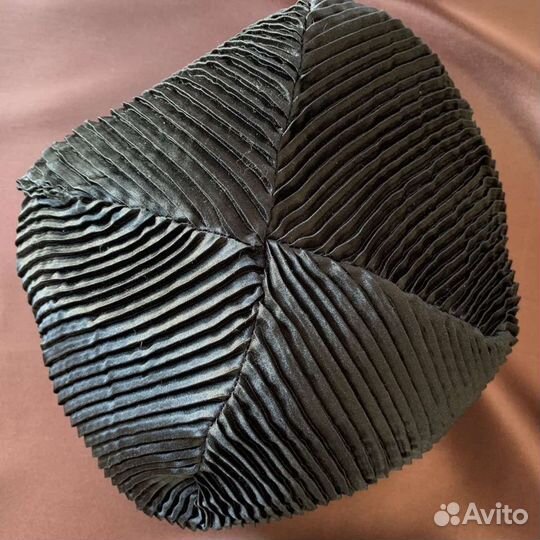 Берет норковый мягкий анималистика женский новый